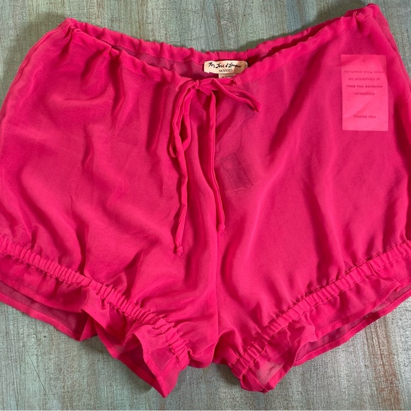 For Love and Lemons Lara Pink Sheer Skivvies Set (M) - Picture 5 of 12